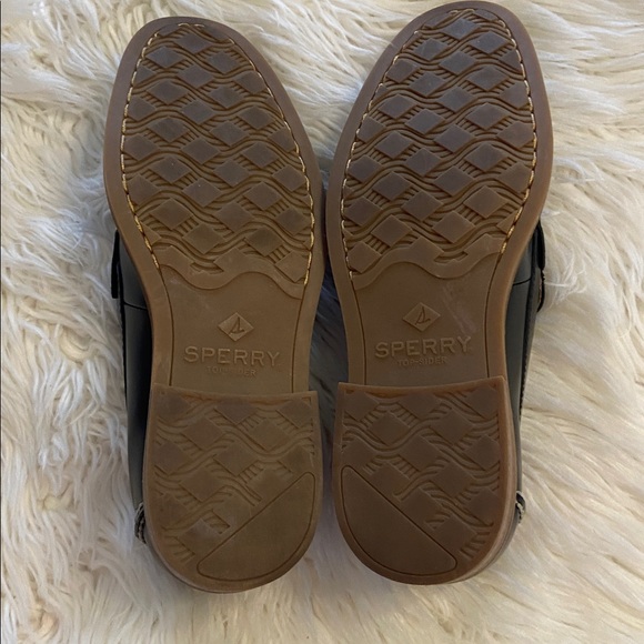 Sperry Men's Black Loafers with Tan Soles size 10.5 BNWOT see all photos - Picture 7 of 12